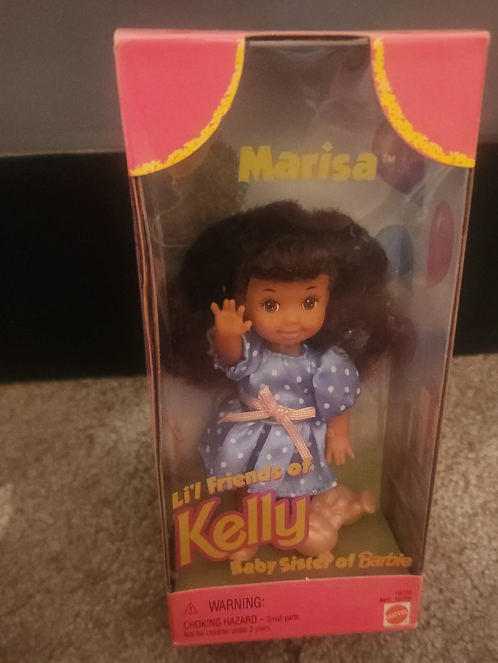 Mattel Marisa Doll in Blue Polka Dot Dress with Pink Accents Lil Friends Of Kell